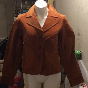 Burnt Orange Leather Jacket